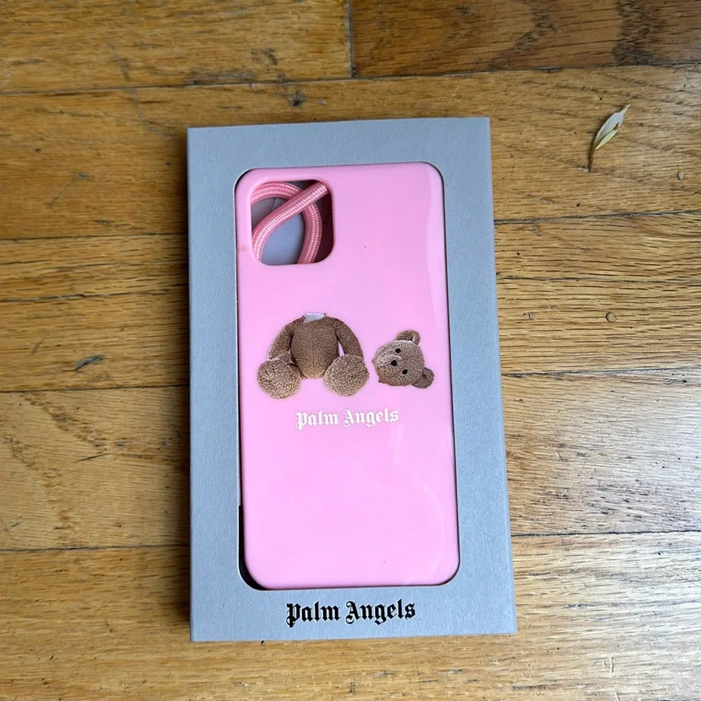 Palm Angels Iphone Case 12/12 Pro Pink Brown